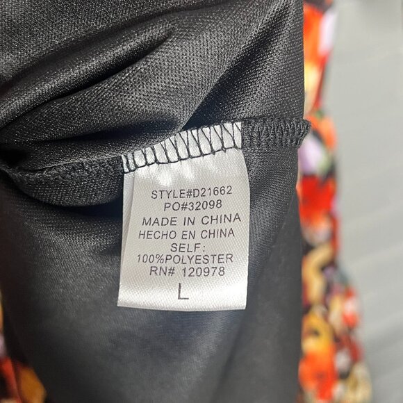 Entro Ruffle Floral Dress Size Large - Picture 12 of 16